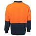 JB's Hi Vis Fleecy Sweat With Half Zip