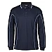 Long Sleeve Polo Shirt With Piping
