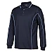 Long Sleeve Polo Shirt With Piping