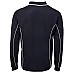 Long Sleeve Polo Shirt With Piping