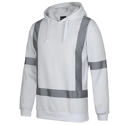 Fleece Hoodie With Reflective Tape