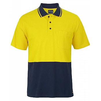 Hi Vis S/S Cotton Pique Trad Polo