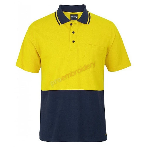 Hi Vis S/S Cotton Pique Trad Polo Hi Vis S/S Cotton Pique Trad Polo