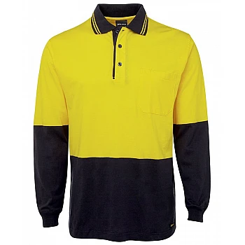 Hi Vis S/S Cotton Polo Long Sleeves
