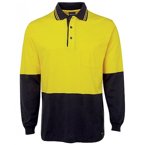 Hi Vis S/S Cotton Polo Long Sleeves Hi Vis S/S Cotton Polo Long Sleeves