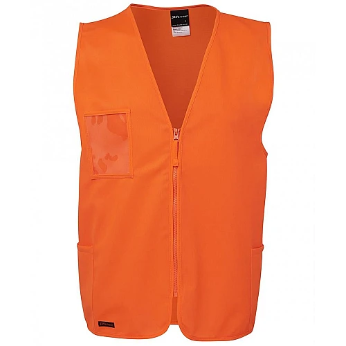 Hi Vis Zipper Safety Vest