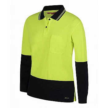 Ladies Hi Vis L/S Comfort Polo