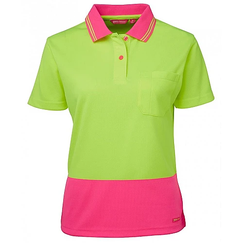 Ladies Hi Vis S/S Comfort Polo