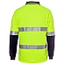 Hi Vis L/S (D+N) Cotton Back Polo