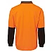 Hi Vis Long Sleeve Traditional Polo