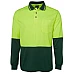 Hi Vis Long Sleeve Traditional Polo