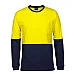 Hi Vis Long Sleeve Crew Neck Cotton T-Shirt