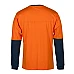 Hi Vis Long Sleeve Crew Neck Cotton T-Shirt