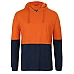 Hi Vis Long Sleeve Hooded Cotton T-Shirt