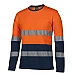 Day & Night Long  Sleeve Crew Neck Cotton T-Shirt