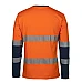 Day & Night Long  Sleeve Crew Neck Cotton T-Shirt