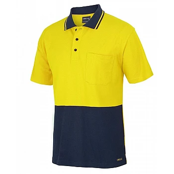 Hi Vis S/S Cotton Pique Trad Polo