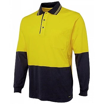 Hi Vis S/S Cotton Polo Long Sleeves