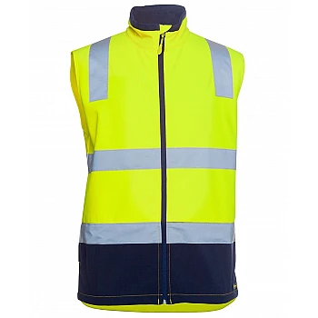 Hi Vis Soft Shell Vest With Railway Reflective Tape