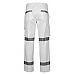 Hi Vis White Night Safety Pants With Reflective Tape