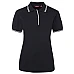 Ladies Polo Shirt With Pin Stripe