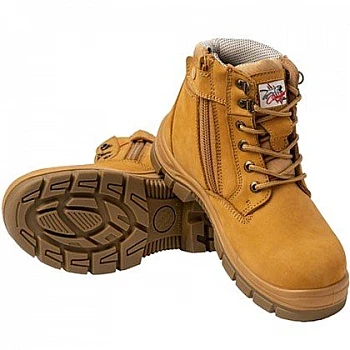 Bondi 6" Zip Safety Boot – Composite Toe, Water-Resistant