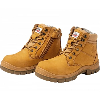 Bondi 6" Zip Safety Boot – Composite Toe, Water-Resistant