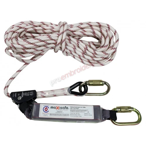 Maxisafe 15m Rope Line With Adjuster & Shock Absorber ZRL-15