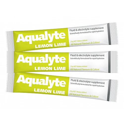 Aqualyte Electrolyte Drink Sachets – Lemon Lime 25g / Box of 50 Aqualyte Electrolyte Drink Sachets – Lemon Lime 25g / Box of 50