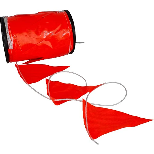 Maxisafe Orange Bunting Flag Line on Reel 100M Maxisafe Orange Bunting Flag Line on Reel 100M