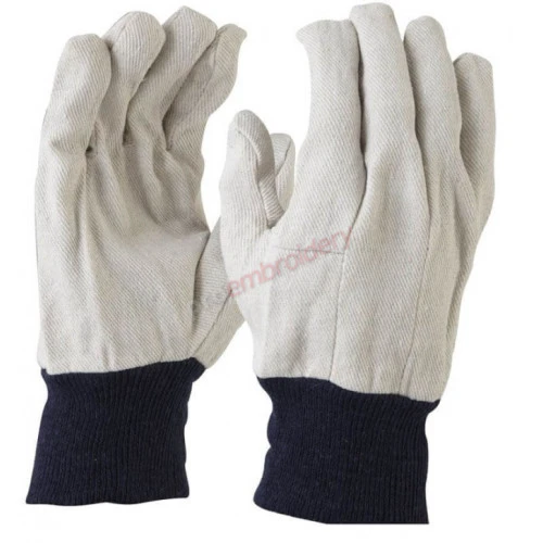 Maxisafe Cotton Drill Blue Cuff Men's Glove GCD101