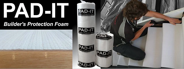 Protect Hardwood Floors with PADiT Builders Floor Protection Foam: The Ultimate Solution for Construction and Renovation Projects!