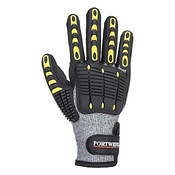 Anti Impact Cut Resistant Glove Grey/Black