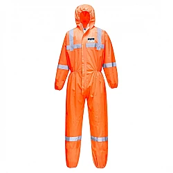 HI VIS Vistex SMS Coveralls Type 5 6 with Reflective Tape
