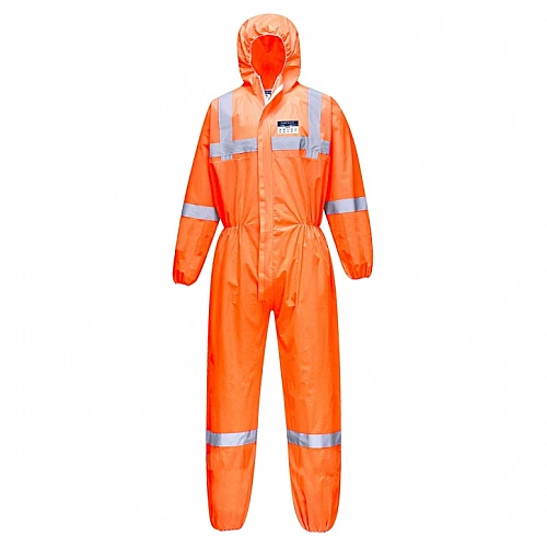 HI VIS Vistex SMS Coveralls Type 5 6 with Reflective Tape
