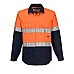 Hi Vis Two Tone Regular Weight Long Sleeve Shirt With Tape