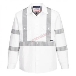 Portwest Taped Night Cotton Drill Shirt - Mx303 Portwest Taped Night Cotton Drill Shirt - Mx303