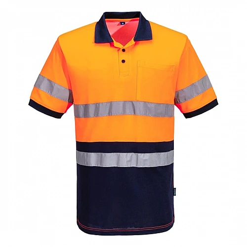 Hi-Vis Class D/N Contrast Polo shirt S/S - MP410