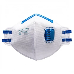 Portwest P251 FFP2 Valved Fold Flat Dust Mist Respirator
