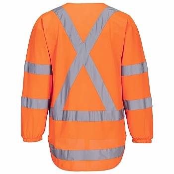 Hi-Vis X Back Zipped Tricot Vest