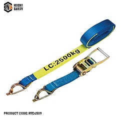 Ratchet Tie Down 50mm x 9M 2.5T Captive J-Hook