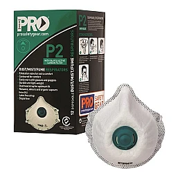 Respirator P2 Mask With Valve And Carbon Filter PC531 Box Of 12 Respirator P2 Mask With Valve And Carbon Filter PC531 Box Of 12
