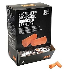 Probullet Disposable Uncorded Earplugs Box Of 200 pairs Probullet Disposable Uncorded Earplugs Box Of 200 pairs