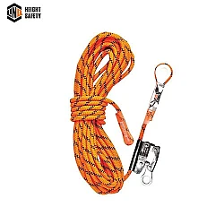 Kernmantle Rope With Thimble Eye & Rope Grab 15m