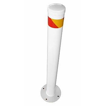 Surface Mount Steel White Bollard