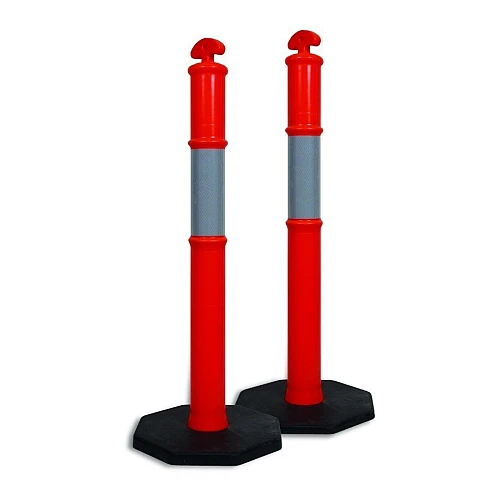 Bollard And Rubber Base HI VIS 8KG Base Bollard And Rubber Base HI VIS 8KG Base