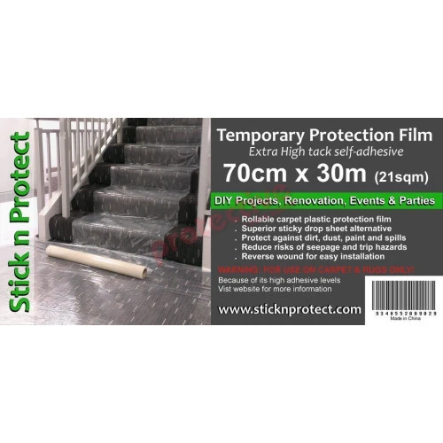 Carpet Protection Film Self Adhesive 700mm X 30m Carpet Protection Film Self Adhesive 700mm X 30m