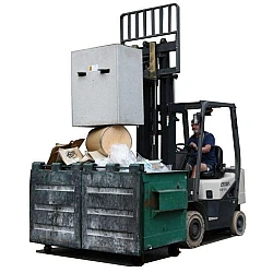 THE BLOCK Skip Bin Rubbish Concrete Waste Compactor