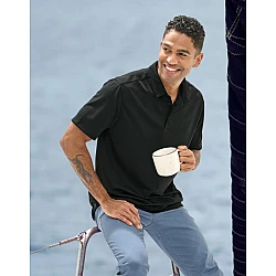 SUSTAINABLE JACQUARD KNIT POLO Men's PS95