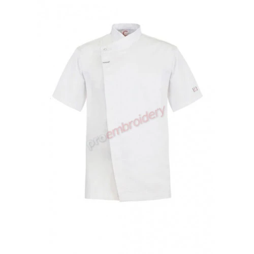 Chefs Tunic With Concealed Front - Short Sleeve Cj041